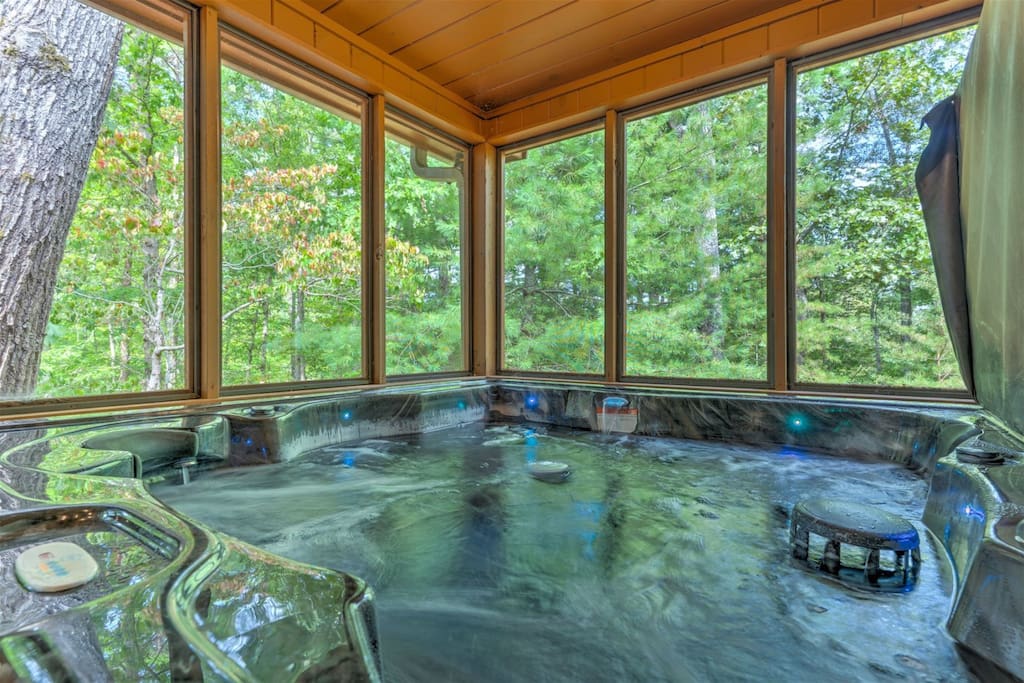 Relax in the hot tub!