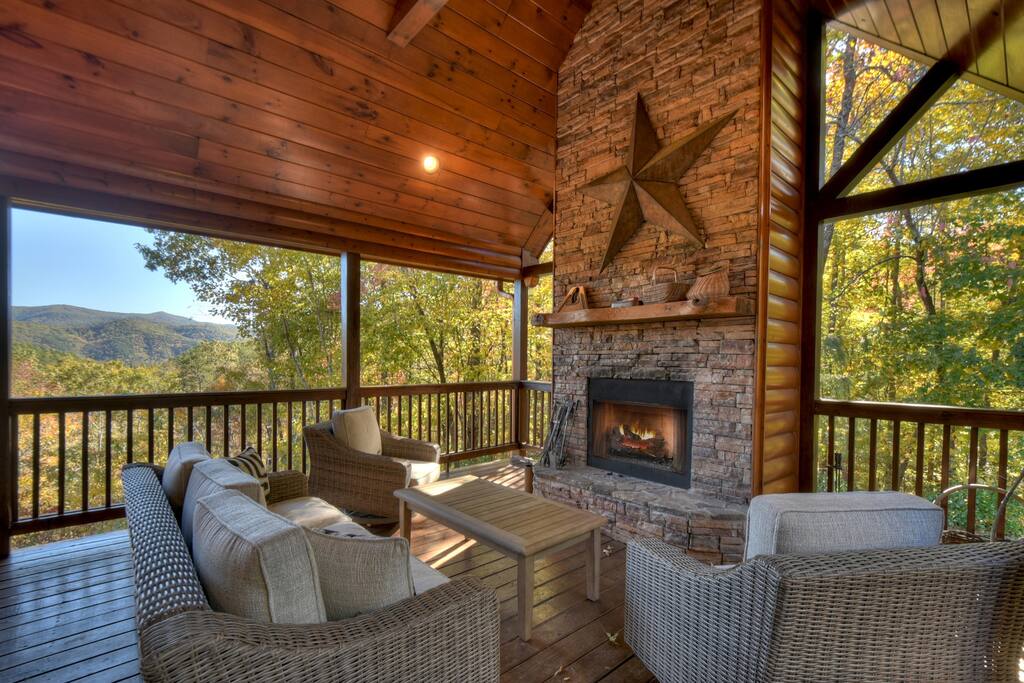 Relax on the porches and enjoy the surrounding nature