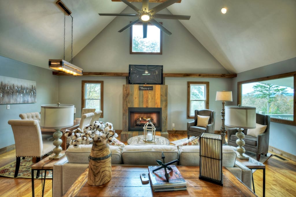 Gorgeous detailed furnishings await you inside of Blueberry Ridge Cottage! 