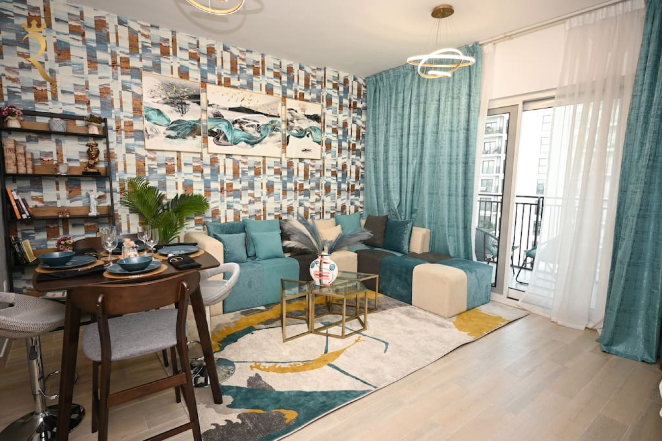 Property Image 1 - Elegant Turquoise Retreat: 2BR Yas Island Haven