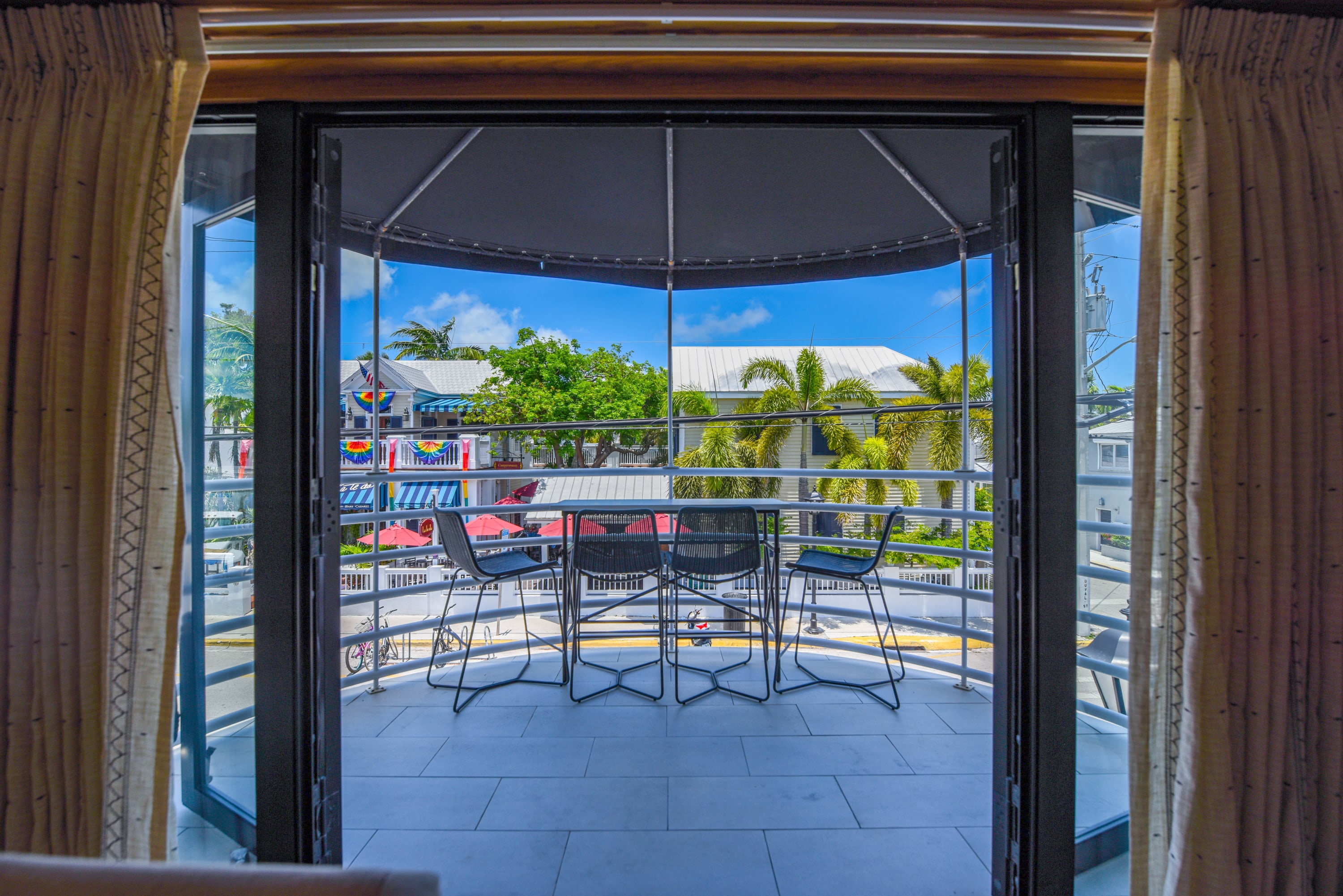 Balcony overlooking Duval St.