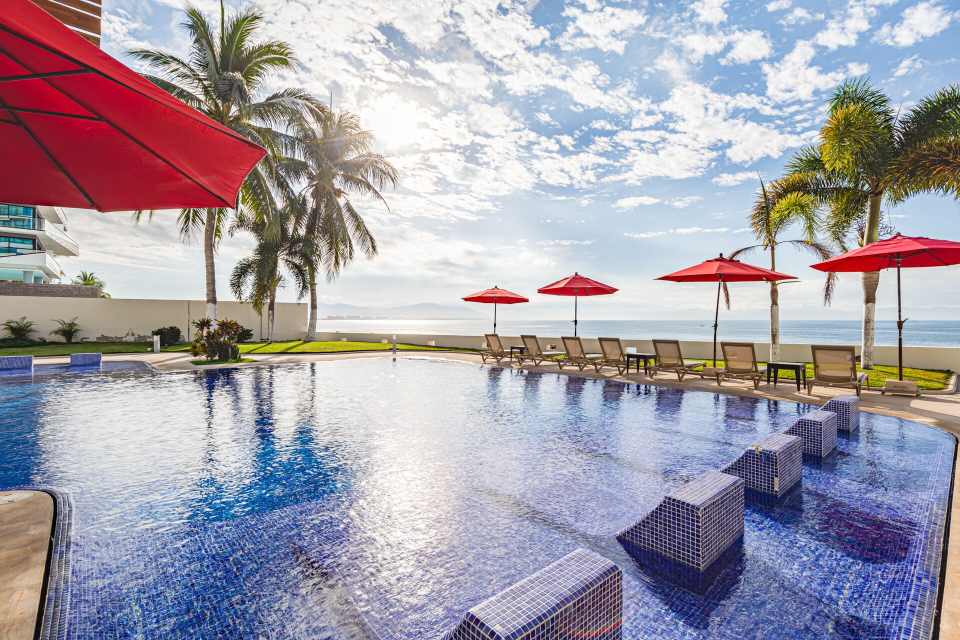 Common Pool with Lounge Seating