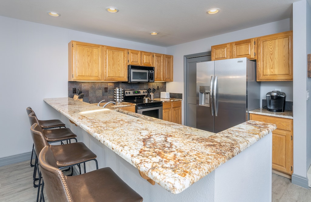 Great counter space for all your hosting and eating needs.