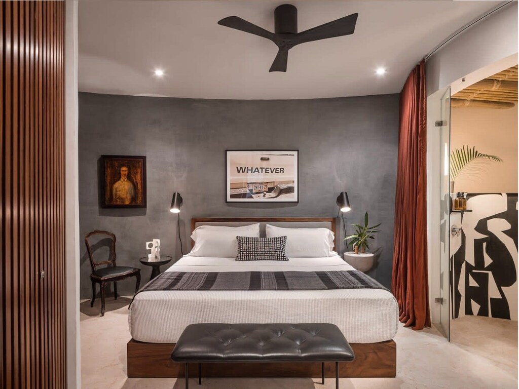 Recámara principal con cama king size