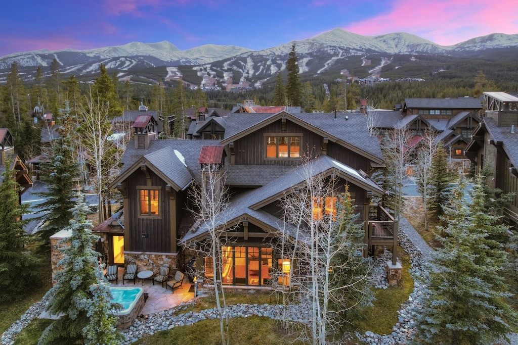 This photo is shot from the back of the home.