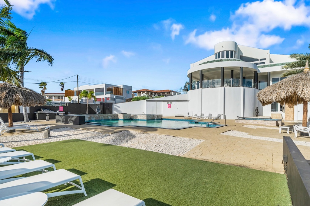 Spectacular mansion with a resort pool and hot tub