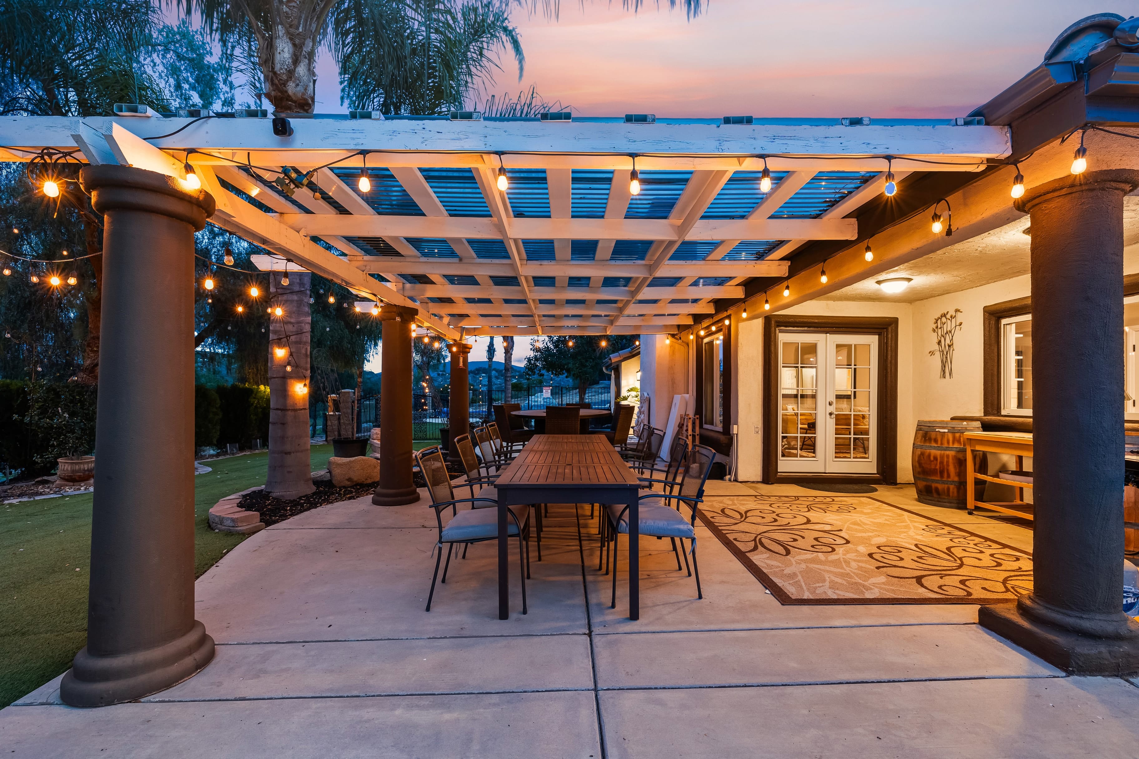 Evening outdoor delights.