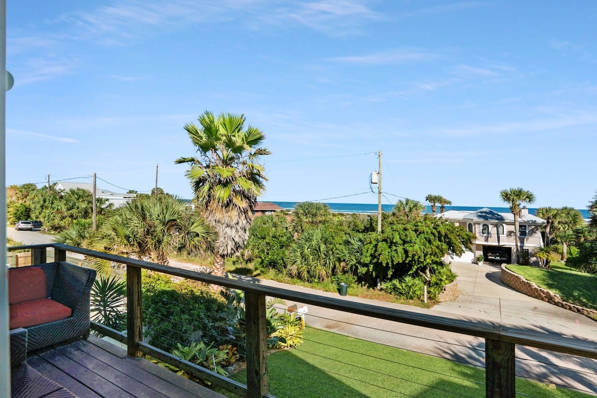 View of the ocean from the patio.