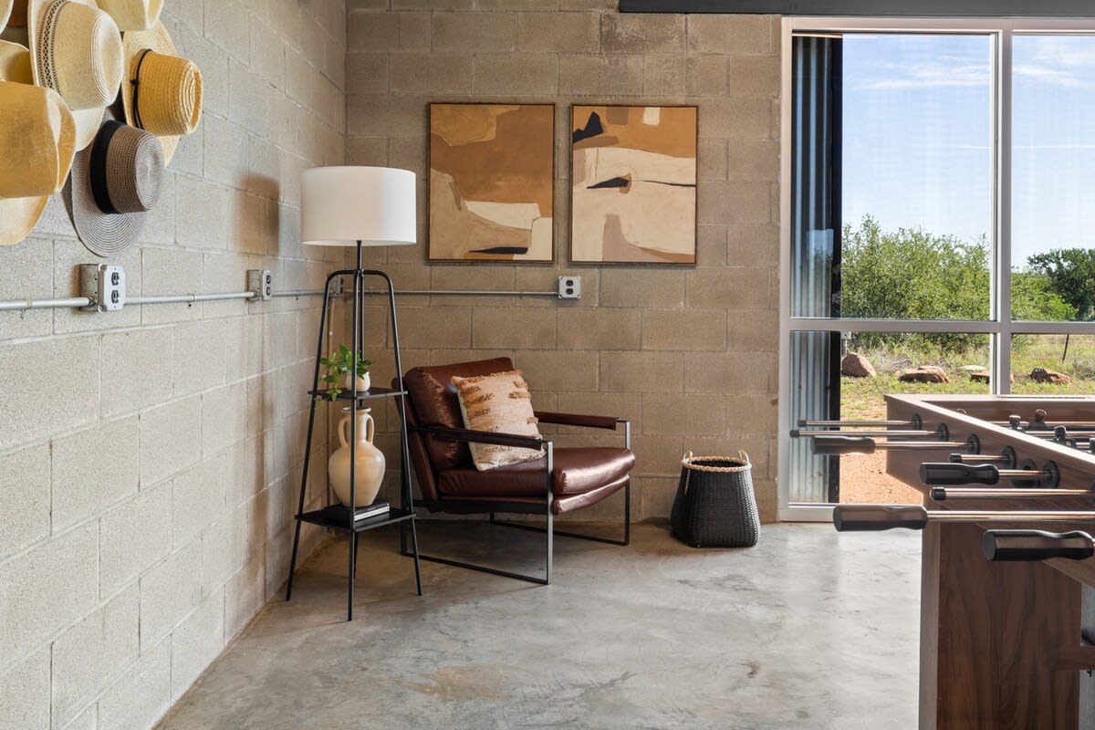 Barn reading corner 