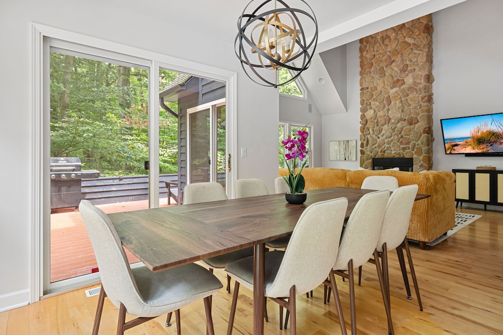 Gather for meals, laughter, and memories in this charming dining area.