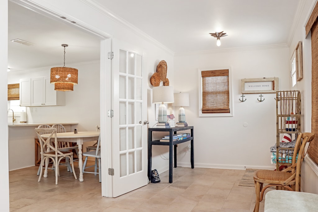 Front Sun Room Opens to Main Living Area