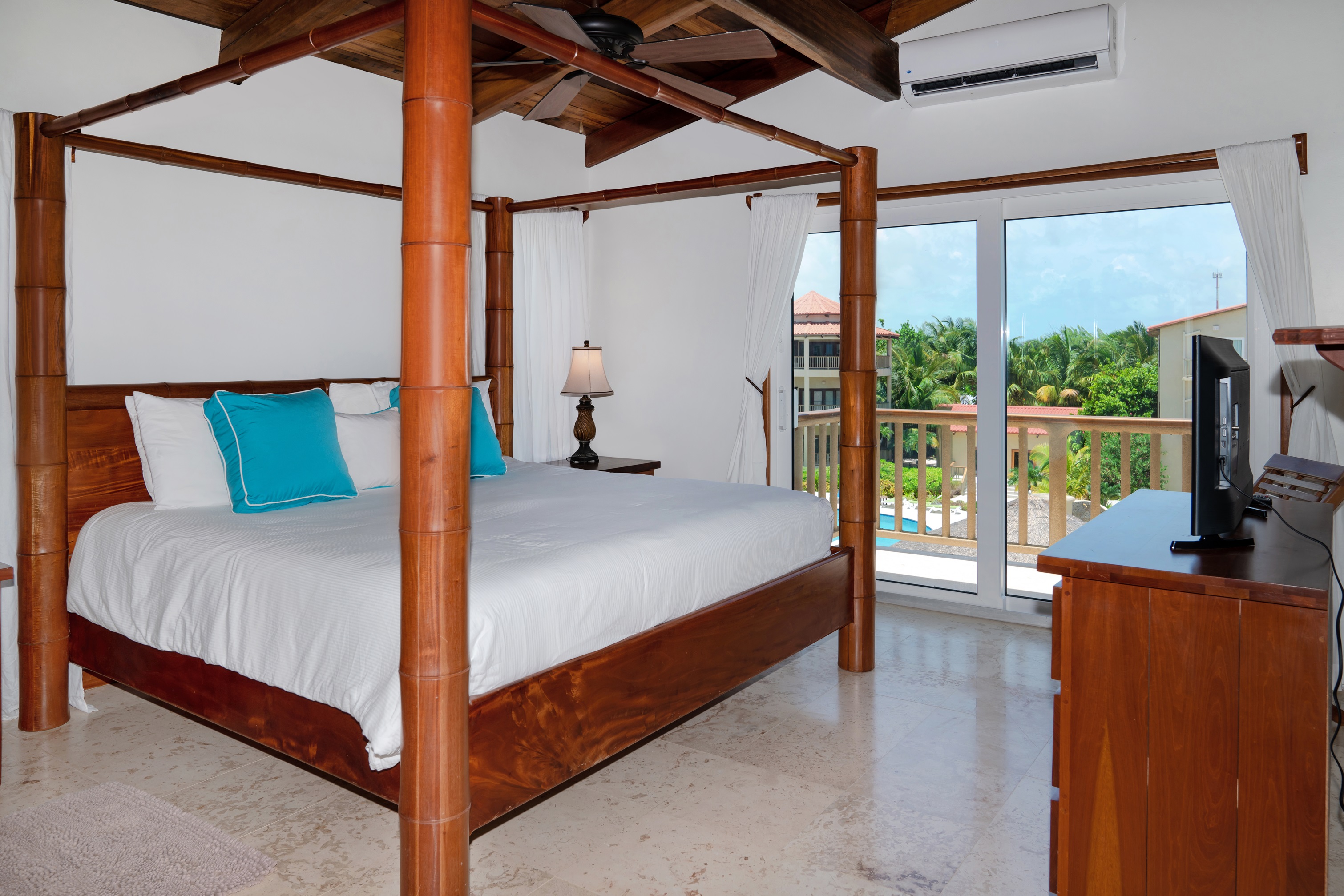 Master King Bedroom with balcony & view