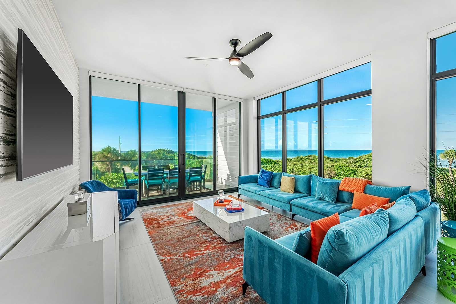 Living Room w/ Ocean View