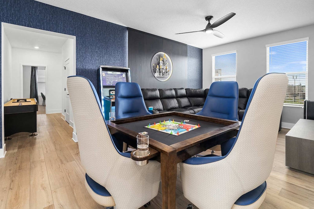 Game Loft w/ Poker & Shuffleboard Table