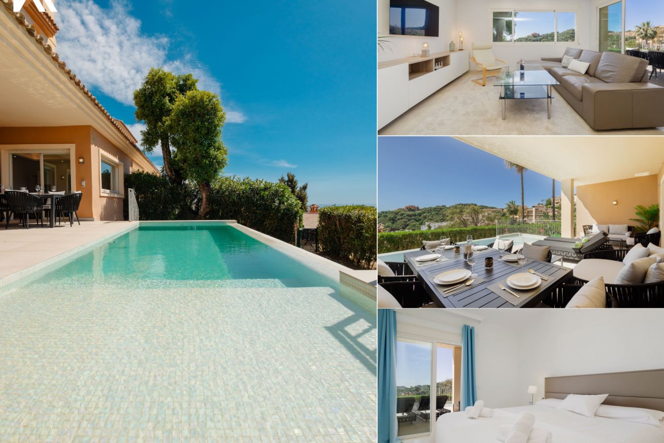 Property Image 1 - Modern and luxurious holiday home with private pool, garden and sea views in Elviria, Marbella