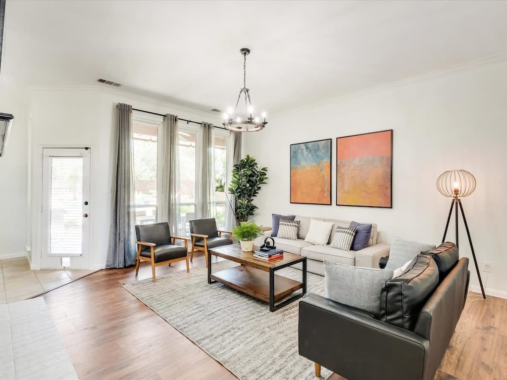 This beautiful living room offers a comfortable environment for easy conversation and memorable times!