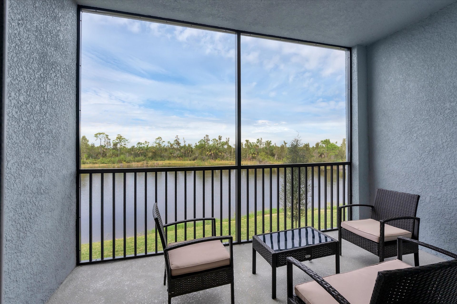 Patio Overlooks A Nice Waterview