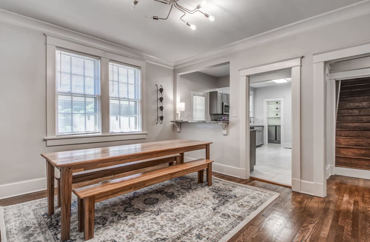 Large table for family meals