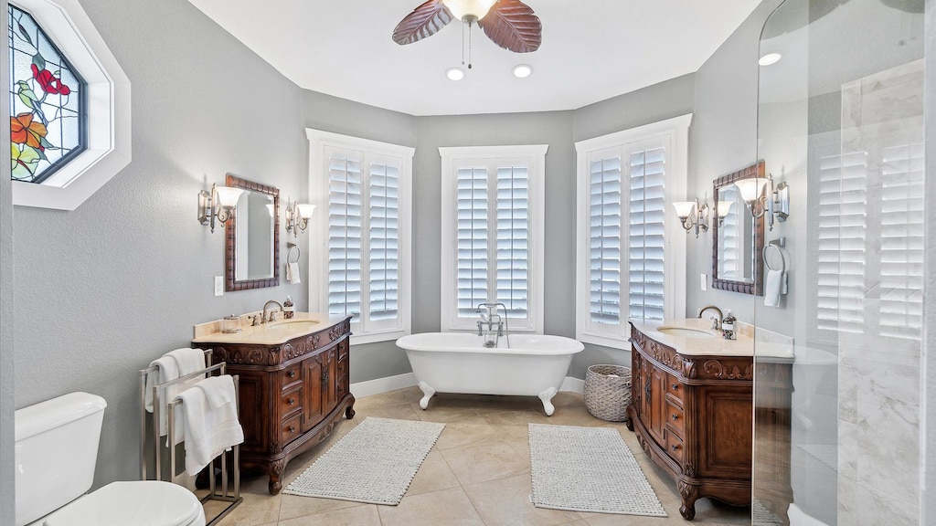 Relax in the garden tub
