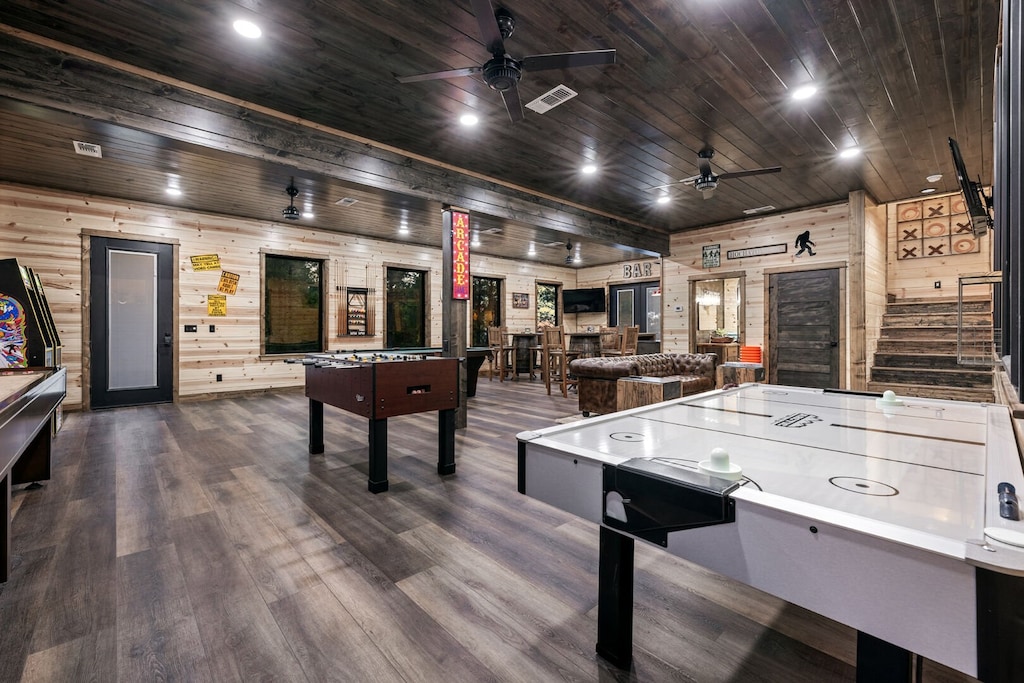 Game room downstairs