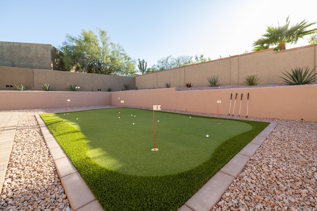 Putting Green in our backyard!