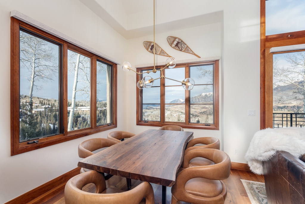 Dining Room - Live edge dining table with seating for 6