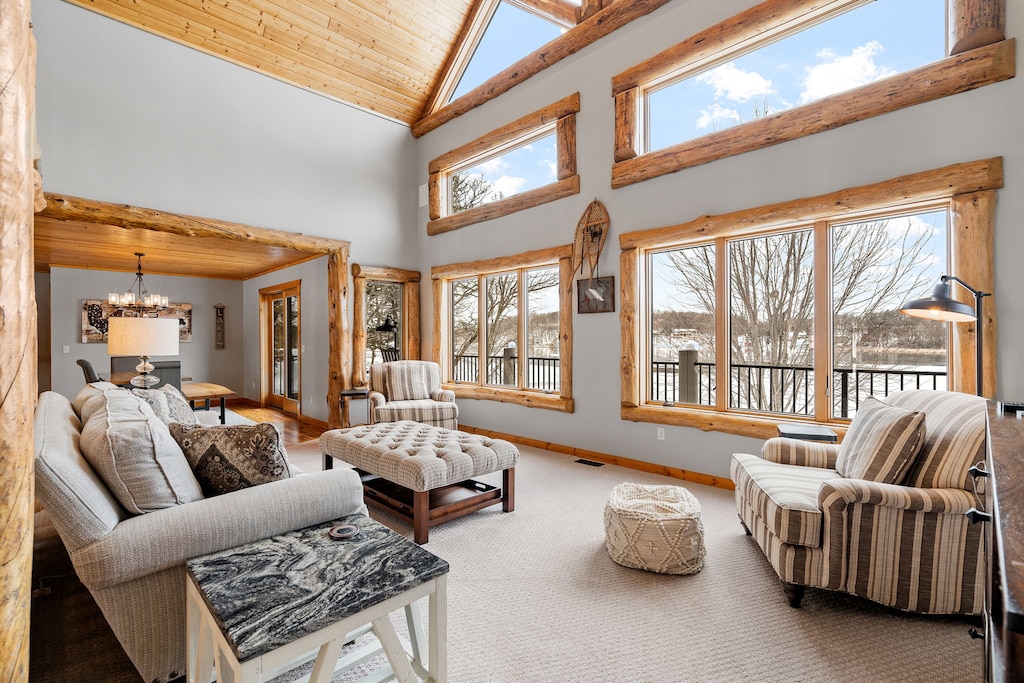 Check out the spectacular views from this open concept living space