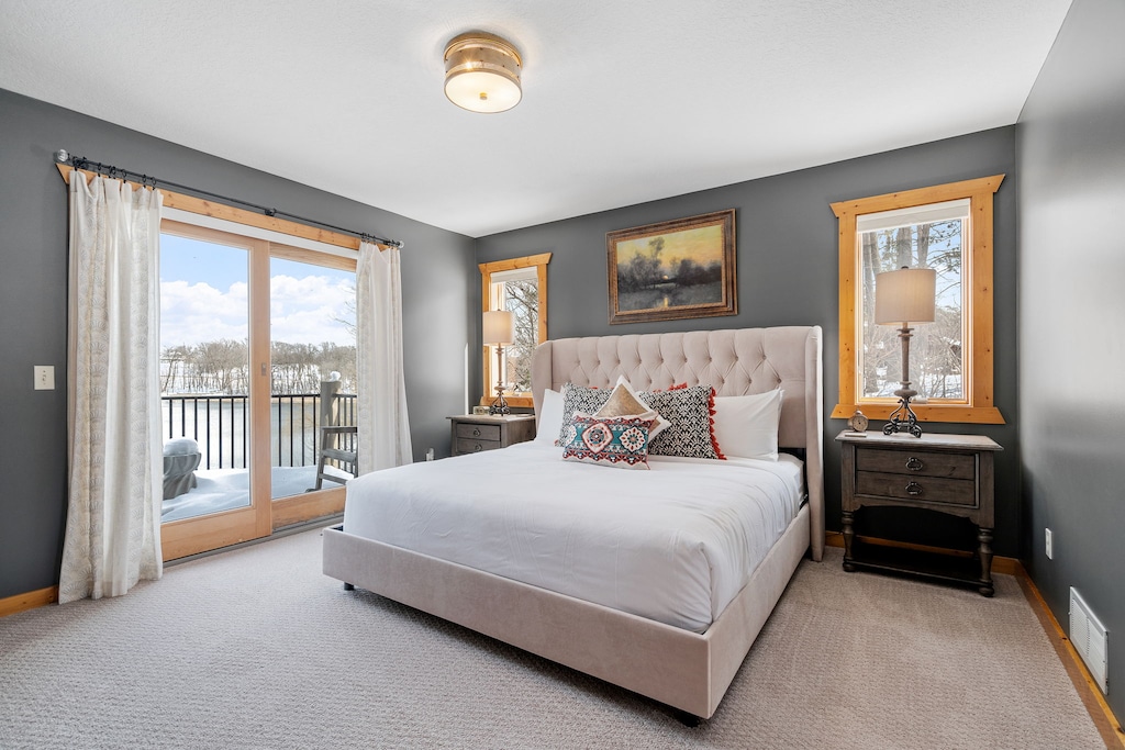 Bedroom 1 - King Main Floor - with a stunning view