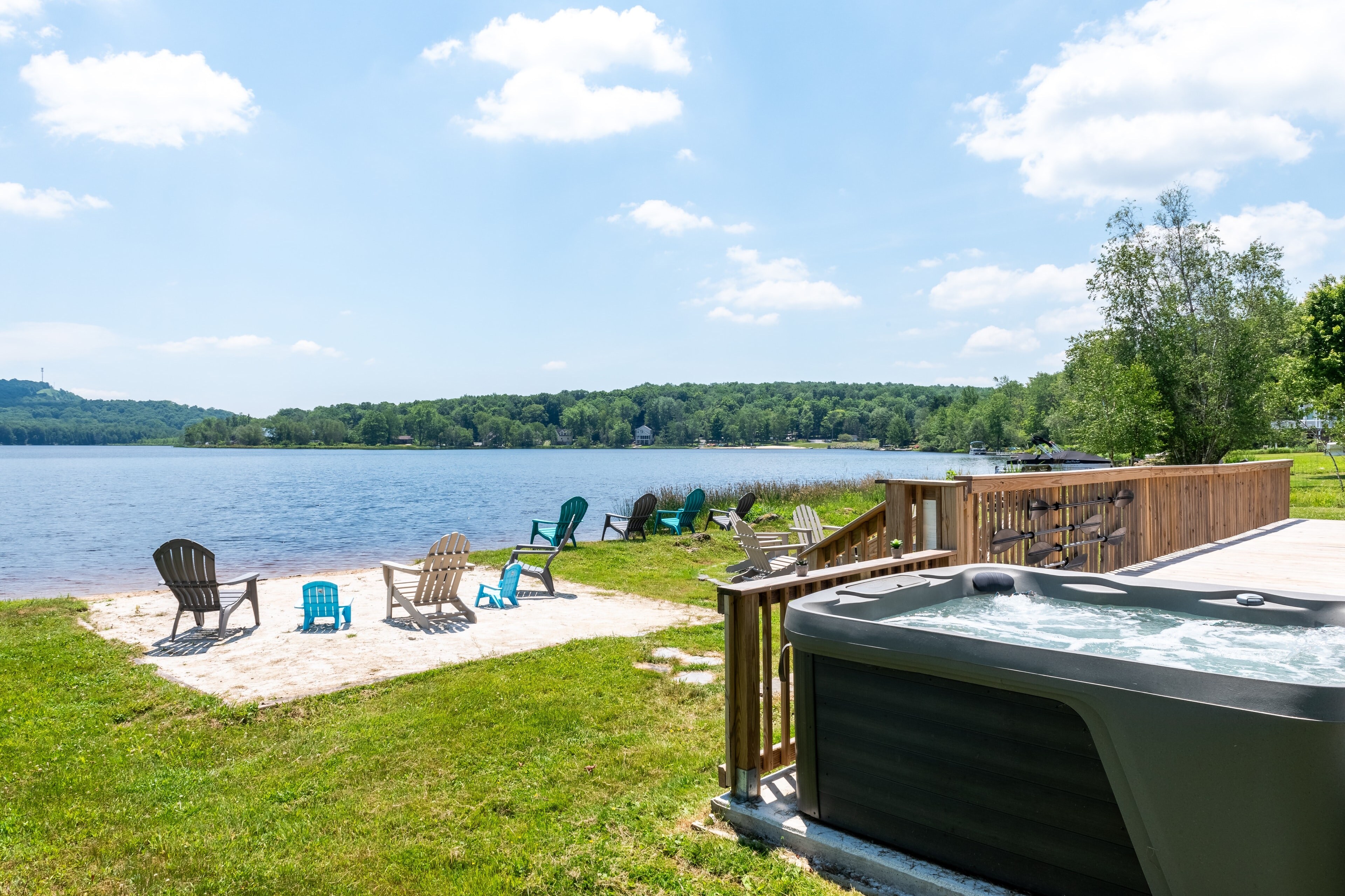 Hot tub with a view!