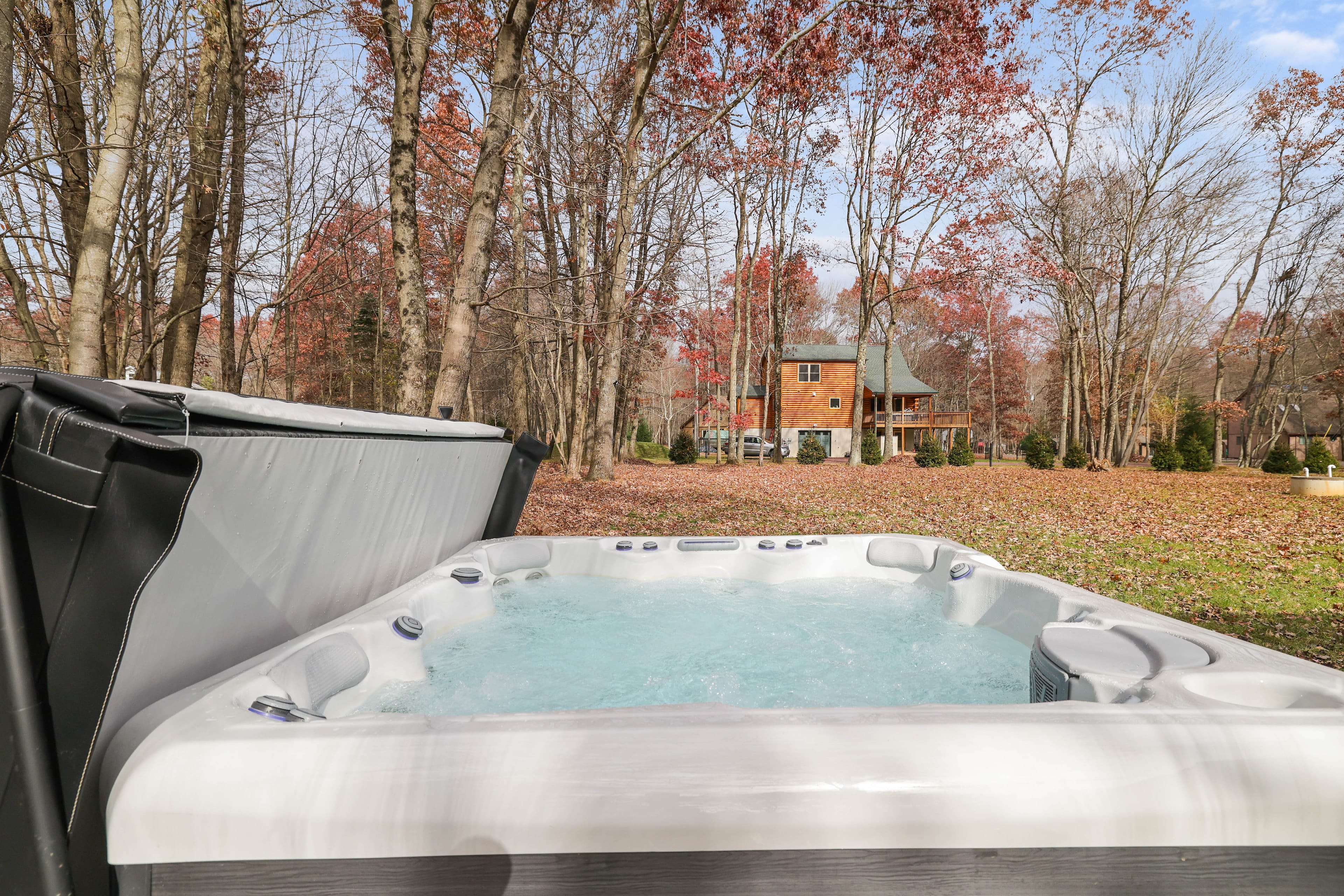 Soak in our inviting hot tub.