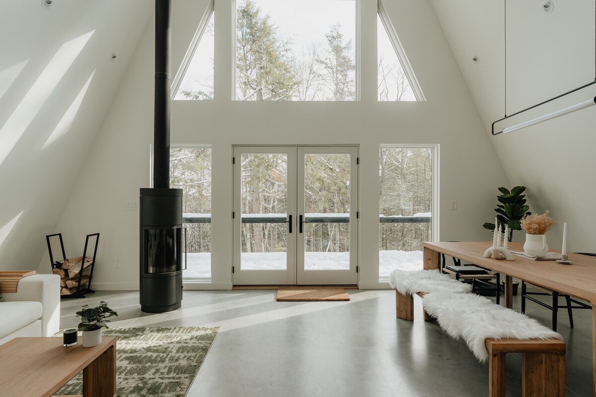 Property Image 2 - Darby AFrame + Cabin: Stylish + Modern w/ Sauna