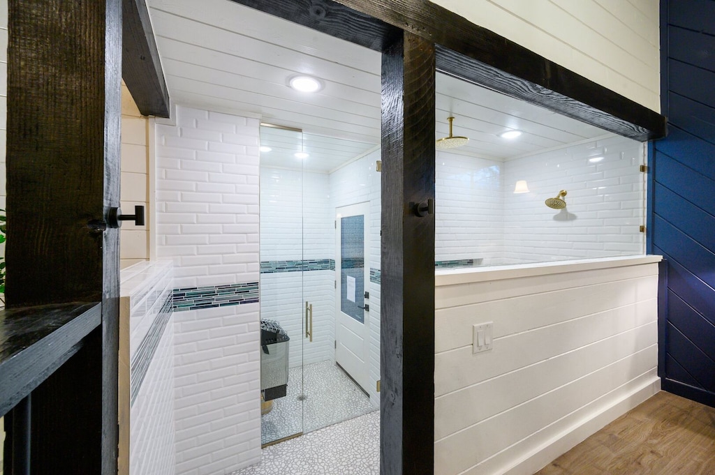 Sauna and full stand up shower
