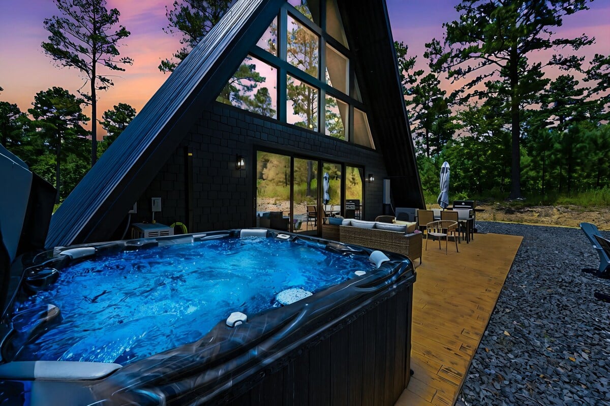 Enjoy a relaxing soak in the hot tub