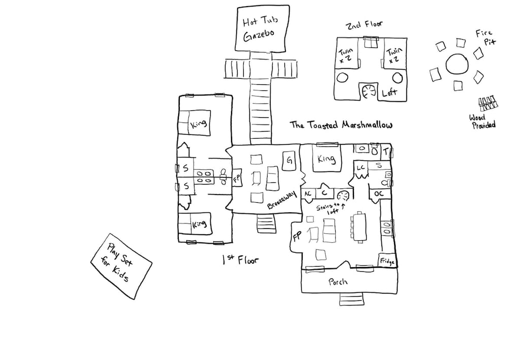 Overhead Floorplan of the Cabin