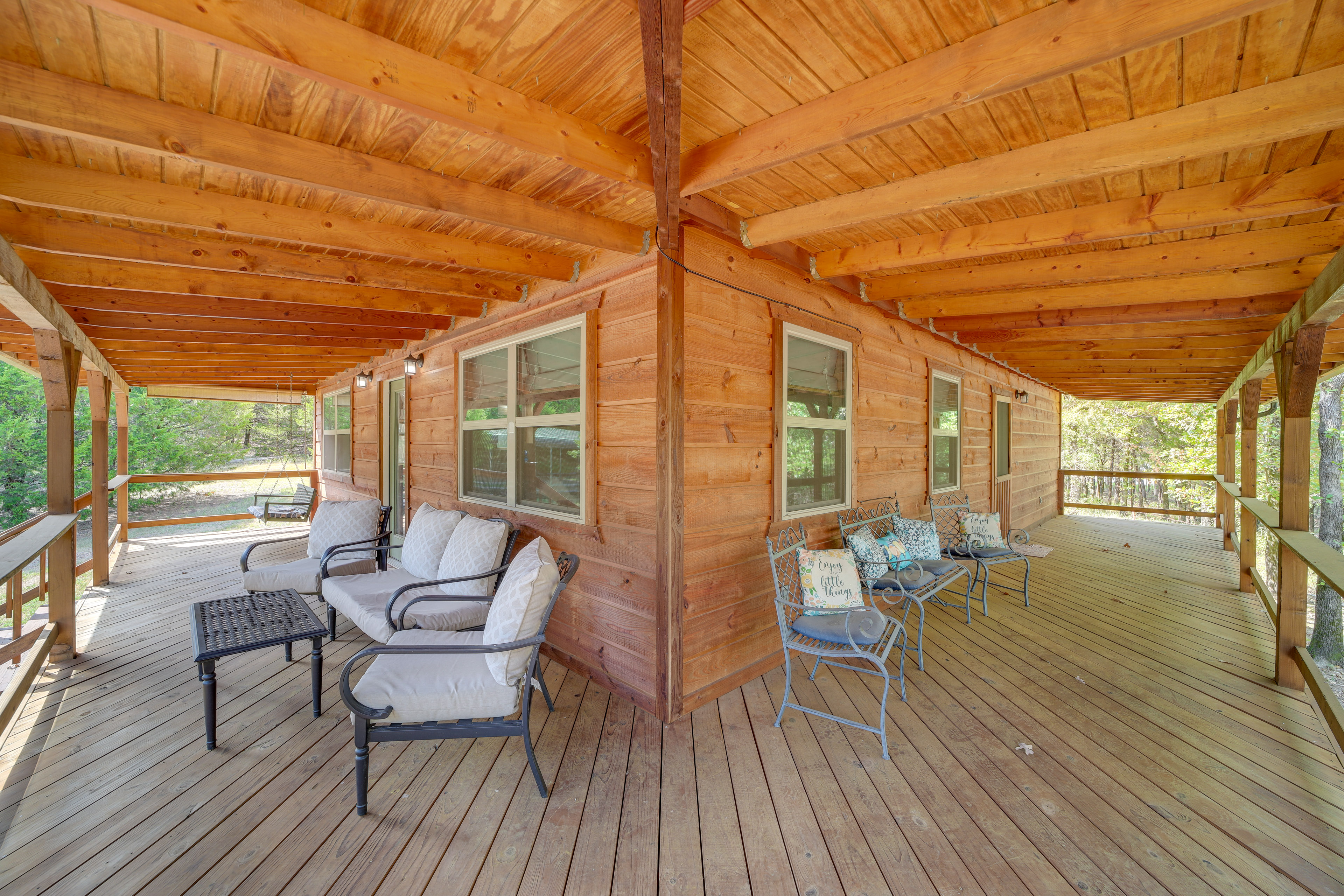 Property Image 2 - Clayton Cabin w/ Wraparound Deck: Steps to Lake!