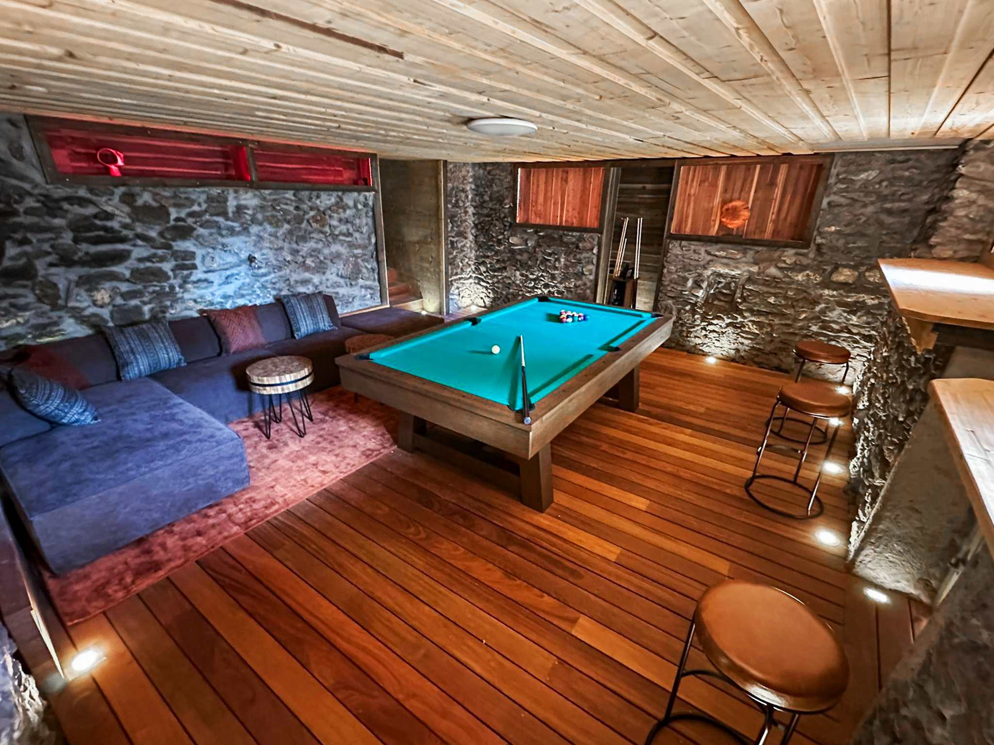 Fun filled basement cave room