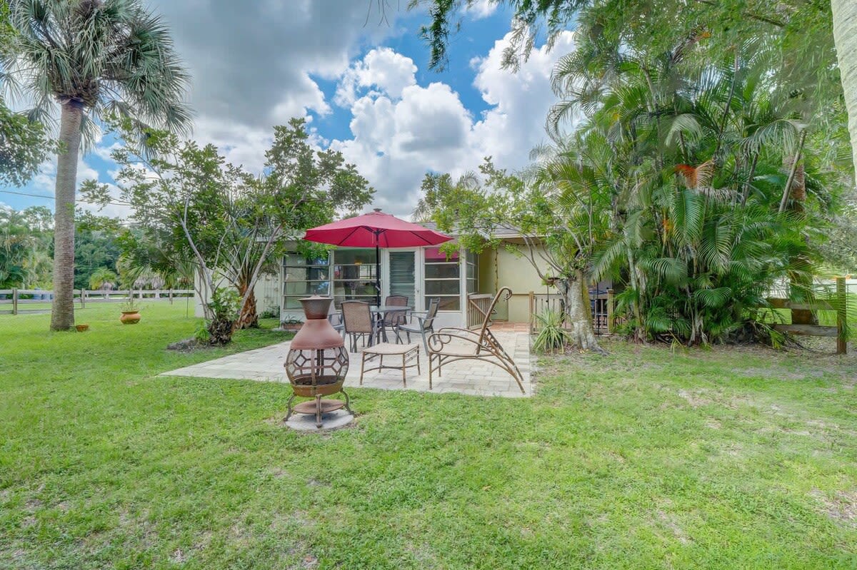 The Second Outdoor Area Is Located Just Behind the Sunroom