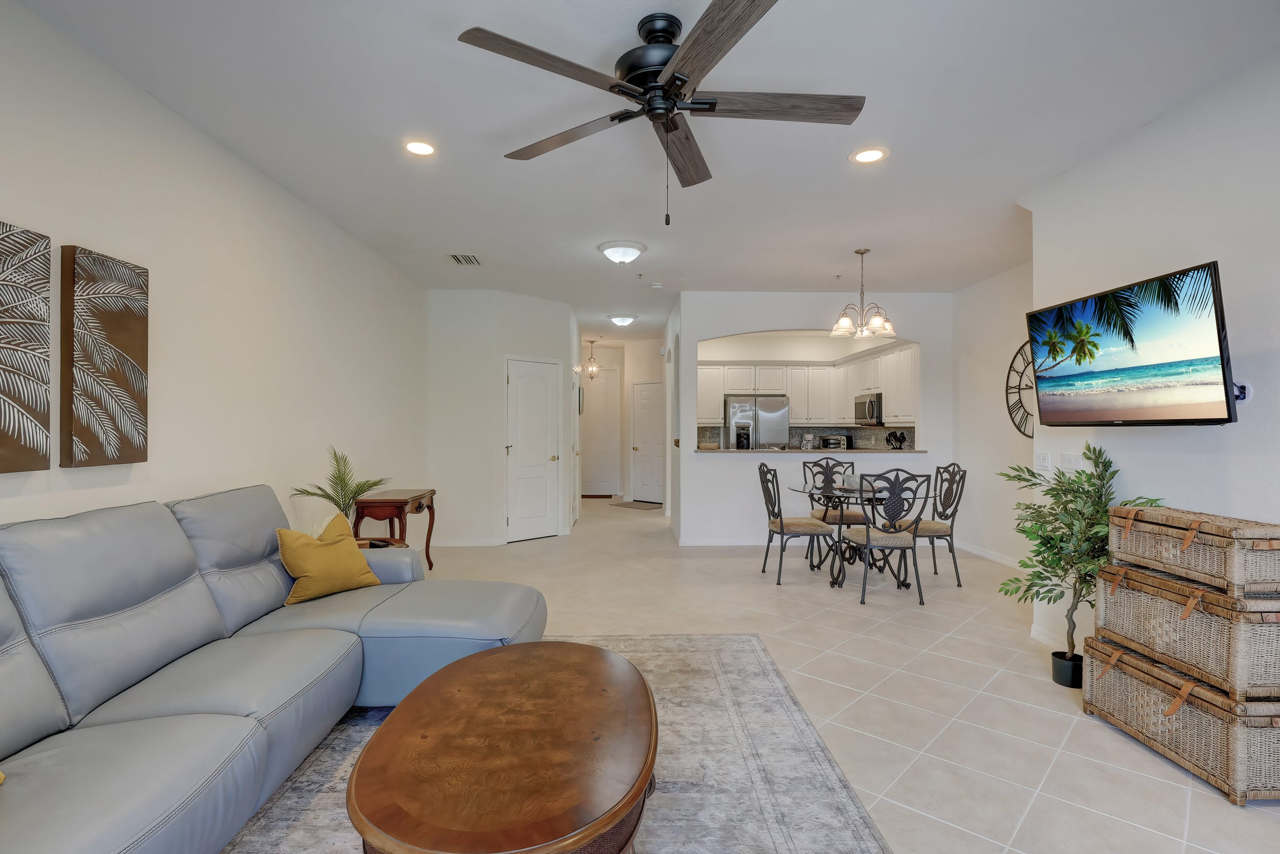 The View Towards the Kitchen from the Lanai