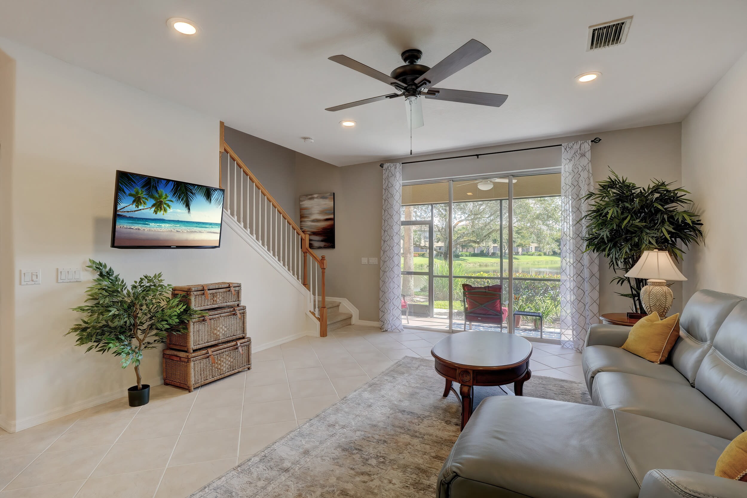 The Family Room of the Townhome