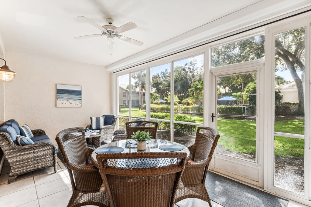 Our outdoor dining set seats 4