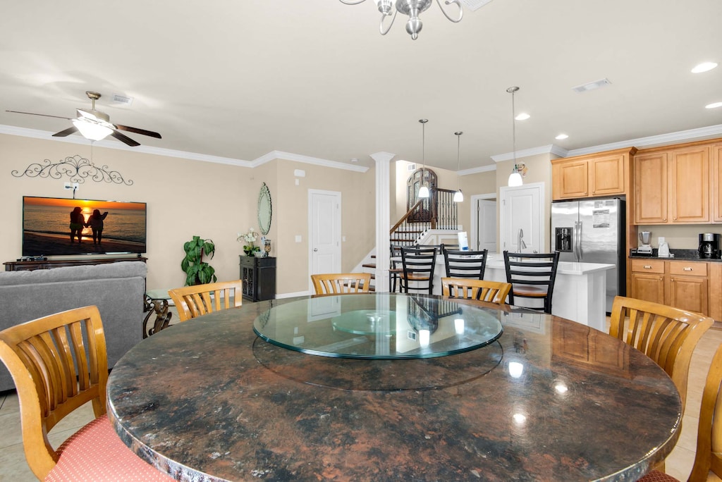 View from the dining table