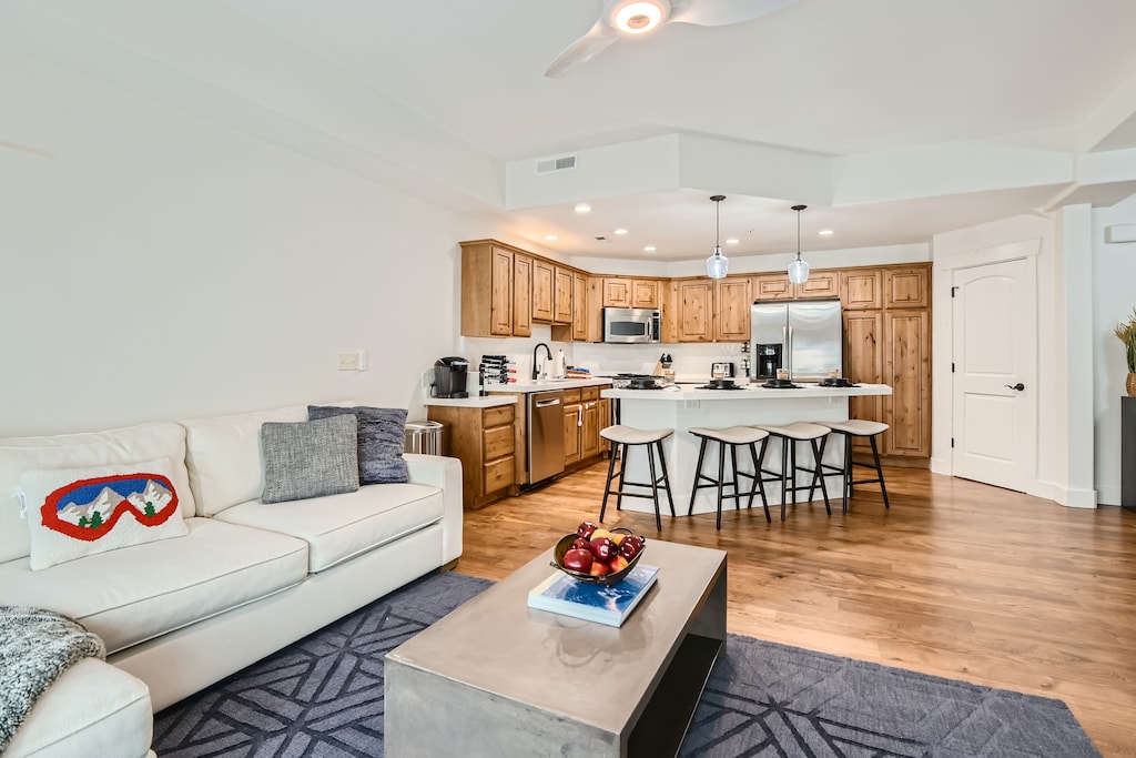 Cozy Open Living and Dining Space