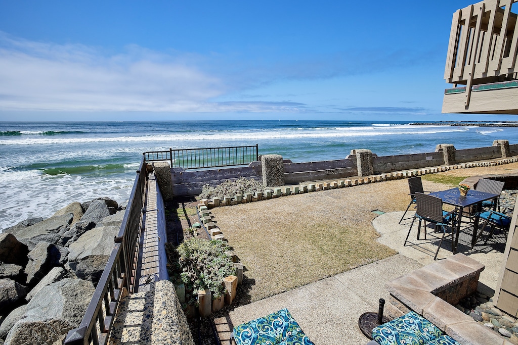 Experience beachside bliss with just stpes to the ocean