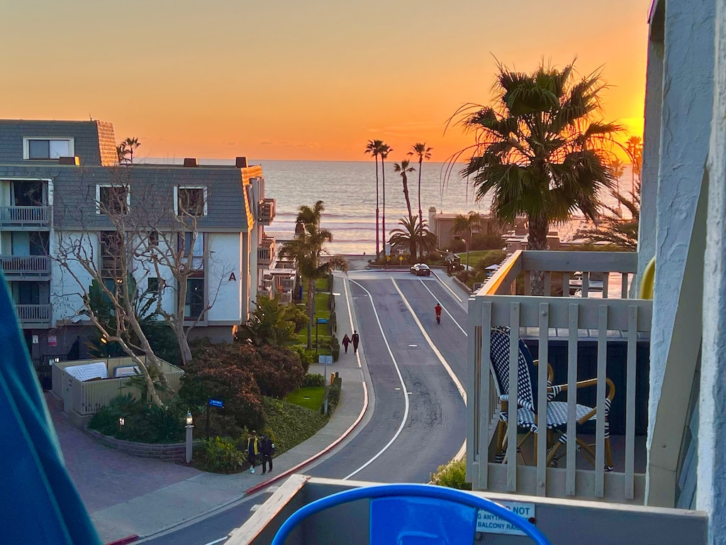 From sunrise to sunset, the balcony is your private box seat to Oceanside's beauty.