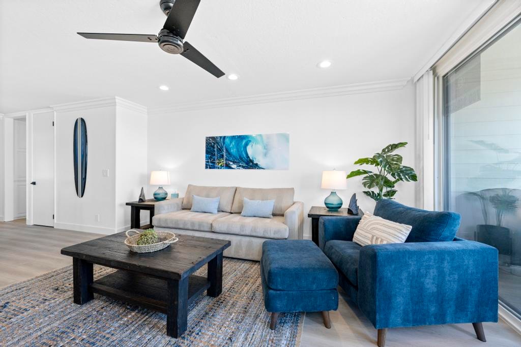 Queen sofa sleeper in the living room