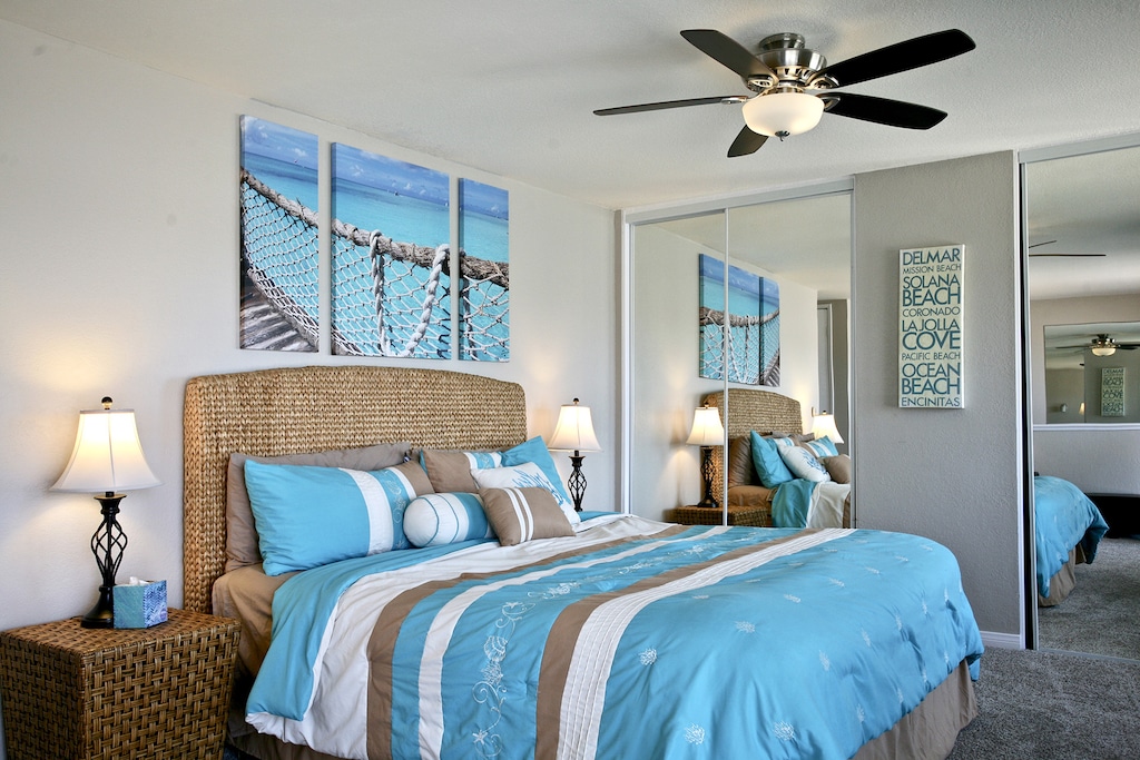 California King in the upstairs bedroom