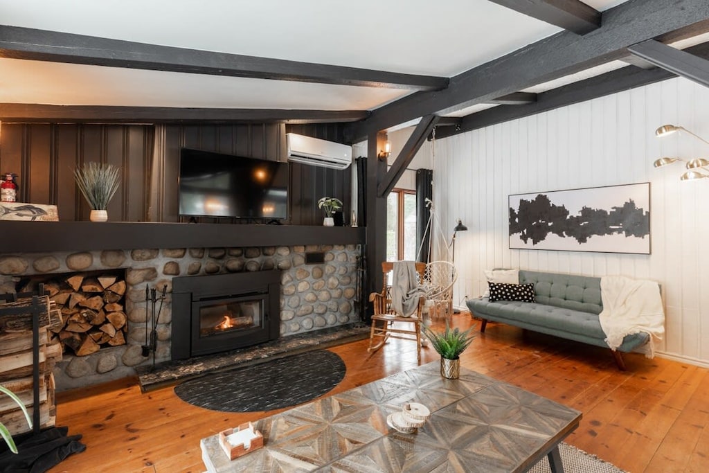 Escape to fireside comfort. Share stories and create lasting memories.