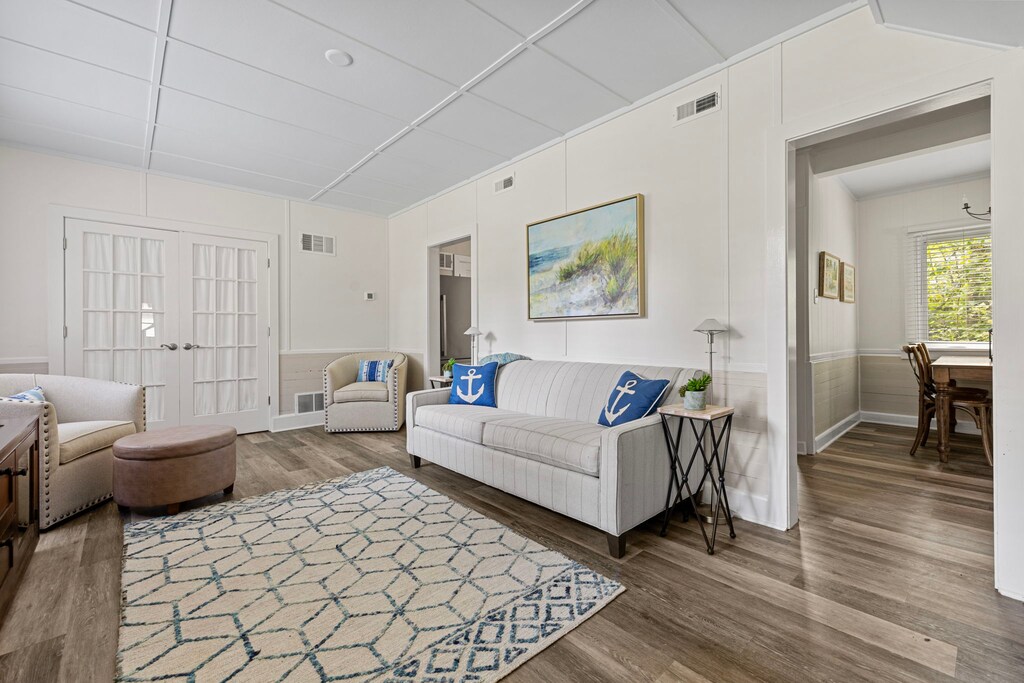 Kick off your shoes, grab a book, and let the living room embrace you.