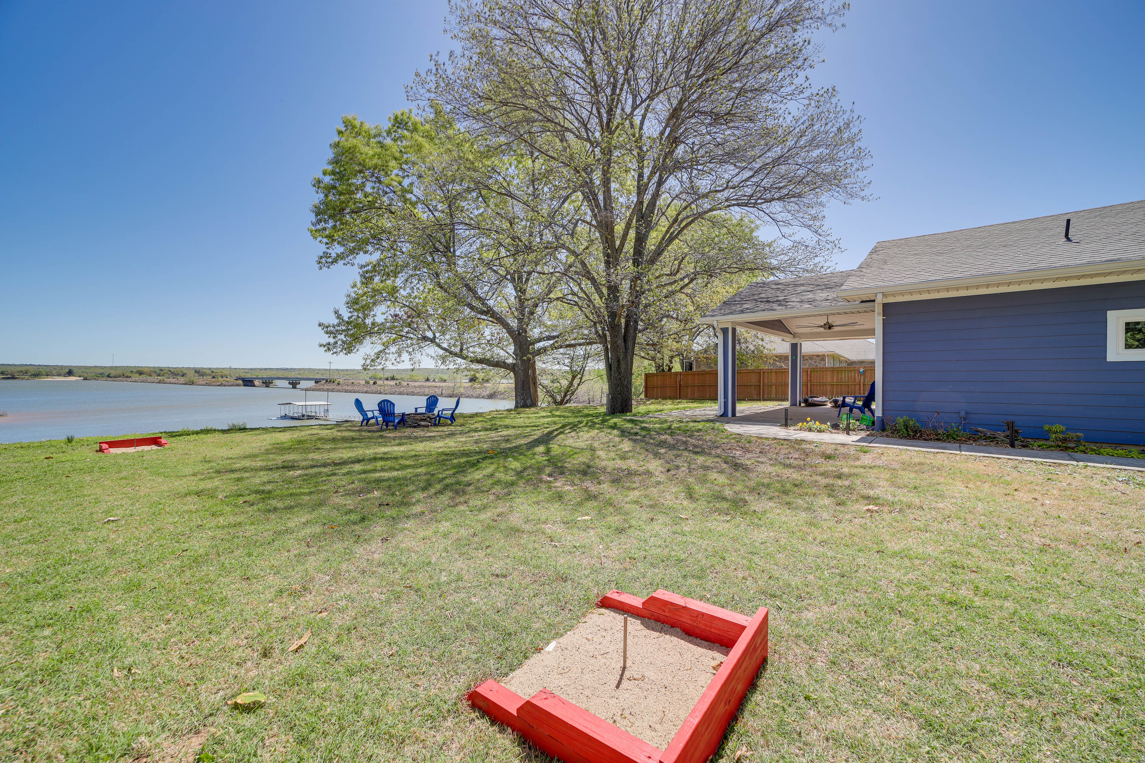 Property Image 1 - Lakefront Eufaula Cabin w/ Fire Pit & Private Dock