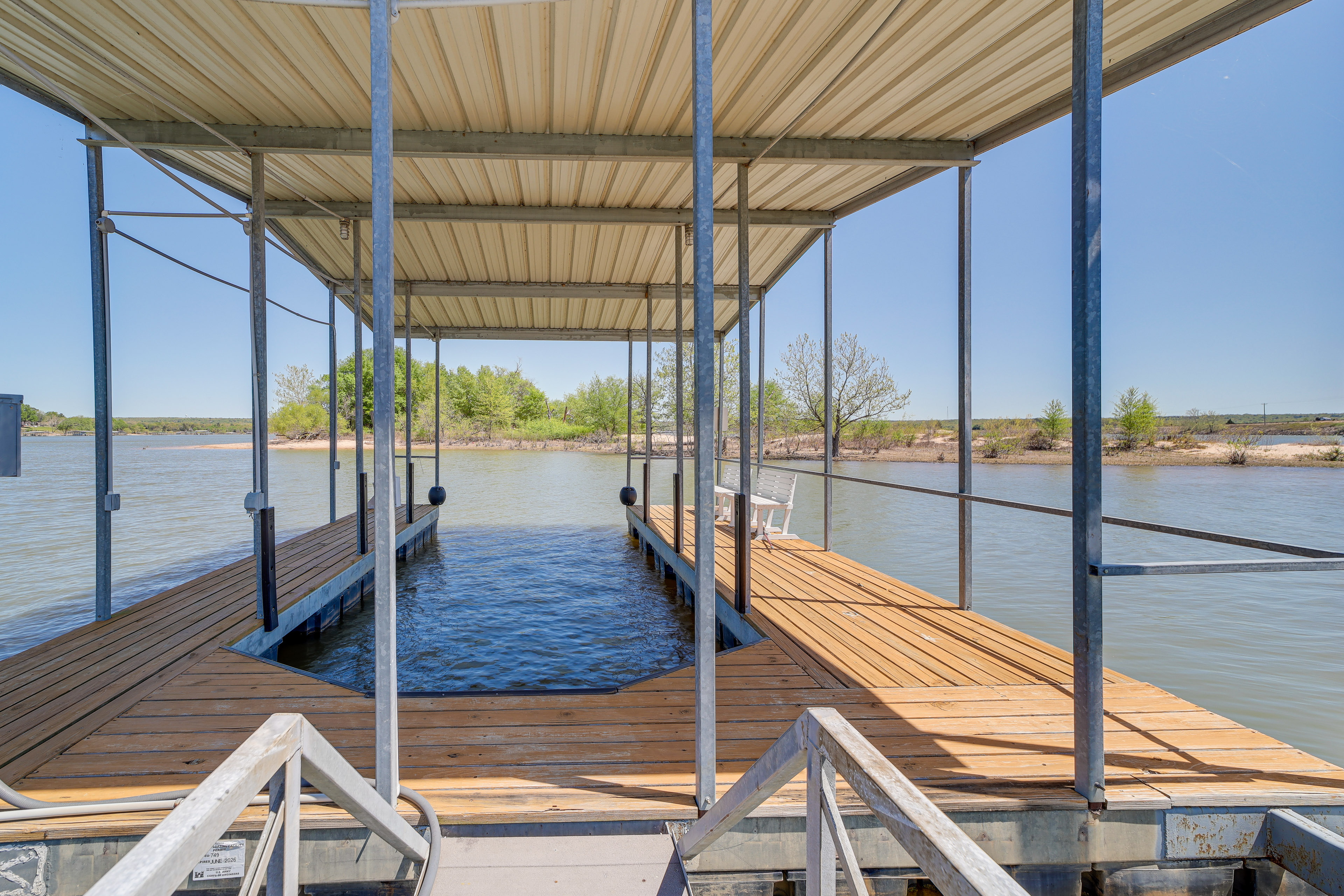 Lakefront Eufaula Cabin w/ Fire Pit & Private Dock